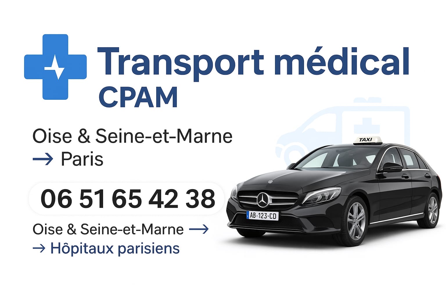 Taxi conventionne vsl grand paris idf